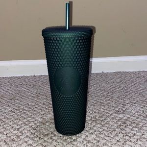 STARBUCKS 2021 24oz Matte Jelly Dark Green Tumbler